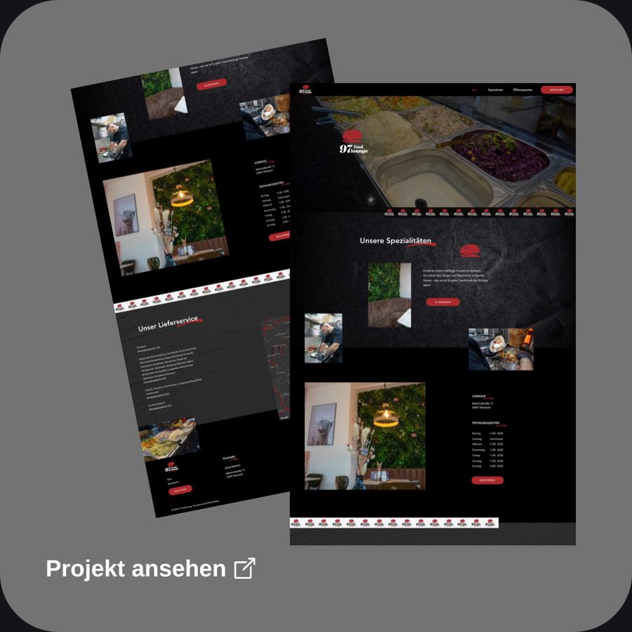 Webseite für einen Handwerksbetrieb
